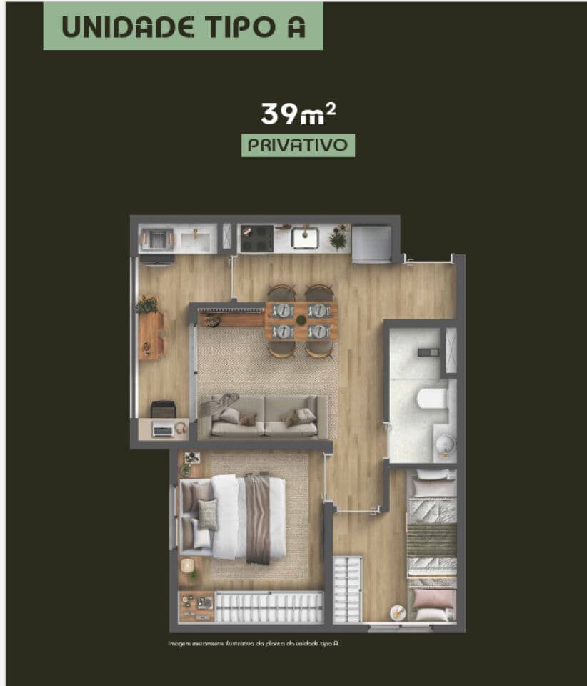 Apartamento compacto no Residencial Momi - Guarulhos