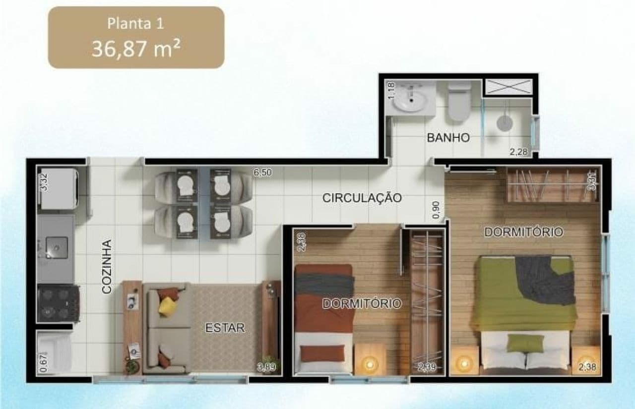Apartamento à Venda - Vila das Palmeiras