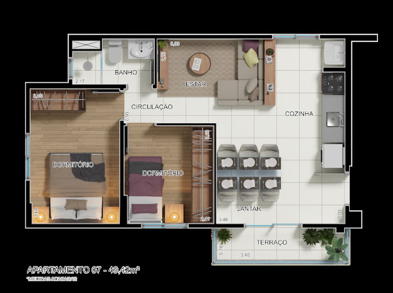 Apartamento à Venda - Vila das Palmeiras