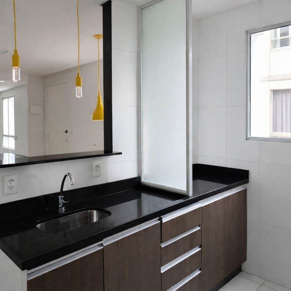 Apartamento 2 domitórios 1 banheiro 1 vaga à venda - Água Chata